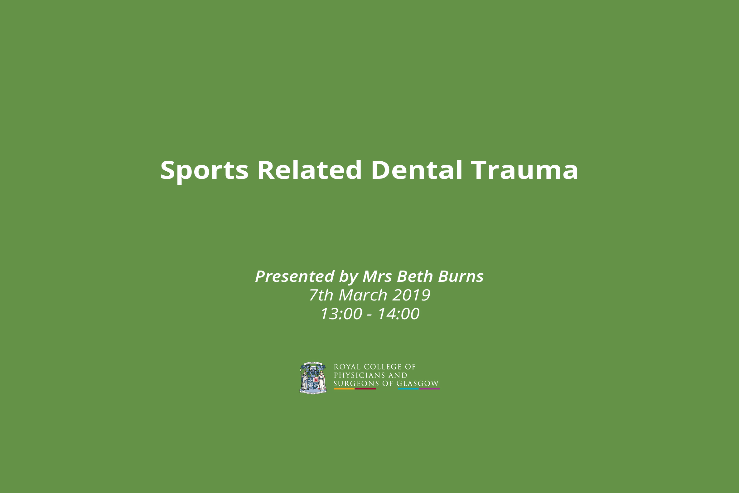 Sports Related Dental Trauma
