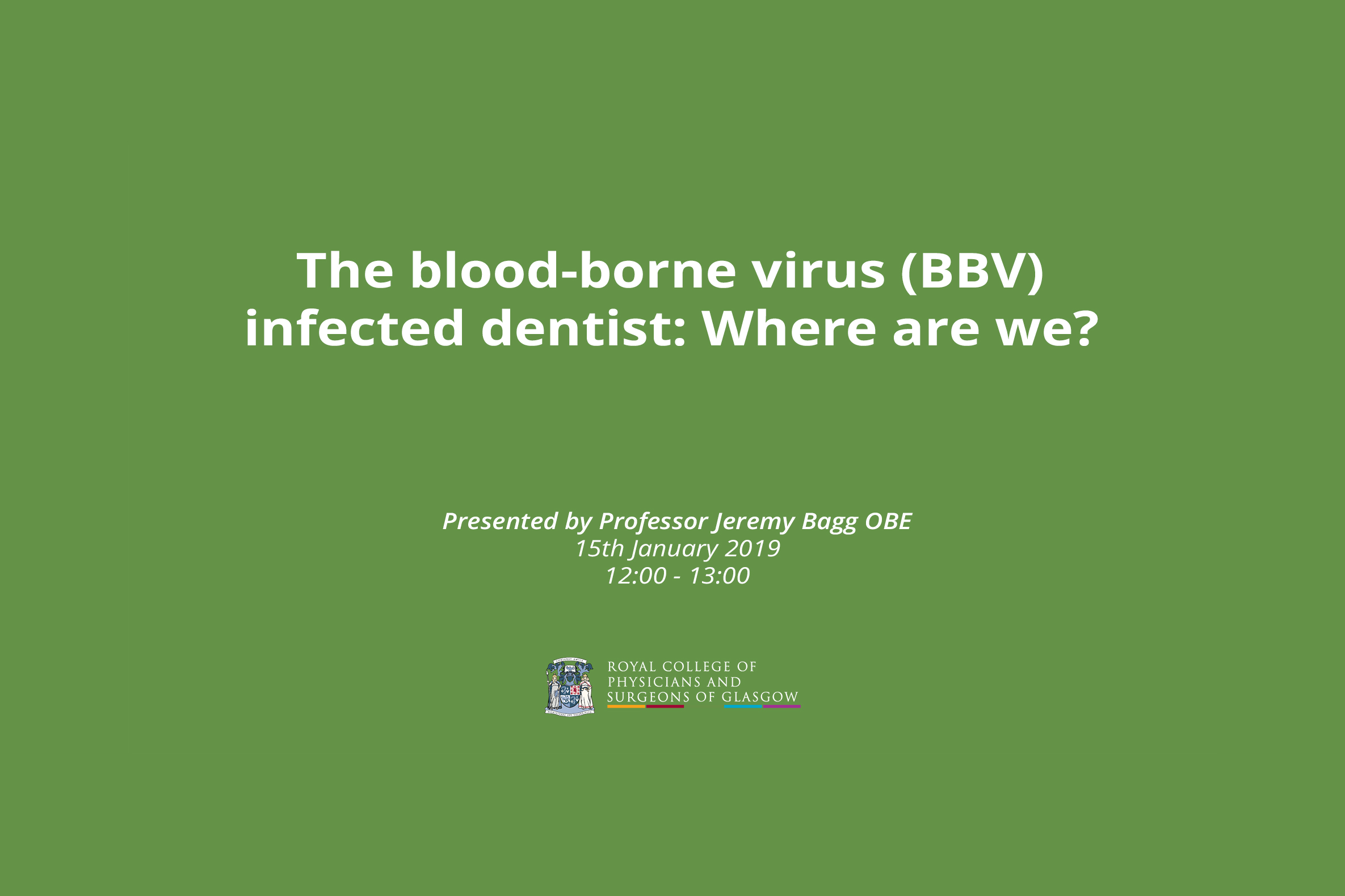 The blood-borne virus (BBV) infected dentist: Where are we?